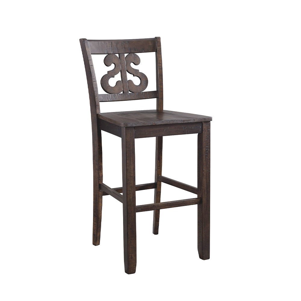 Ellesime International  | Stone Bar Stool With Wood 30