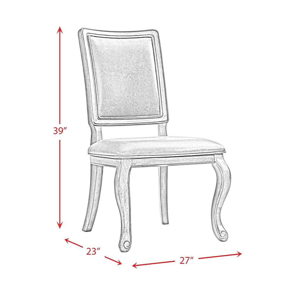 Gramercy Dining Rectangle Back Chair PU Back ( 2 PER PACK ) | Ellesime International 