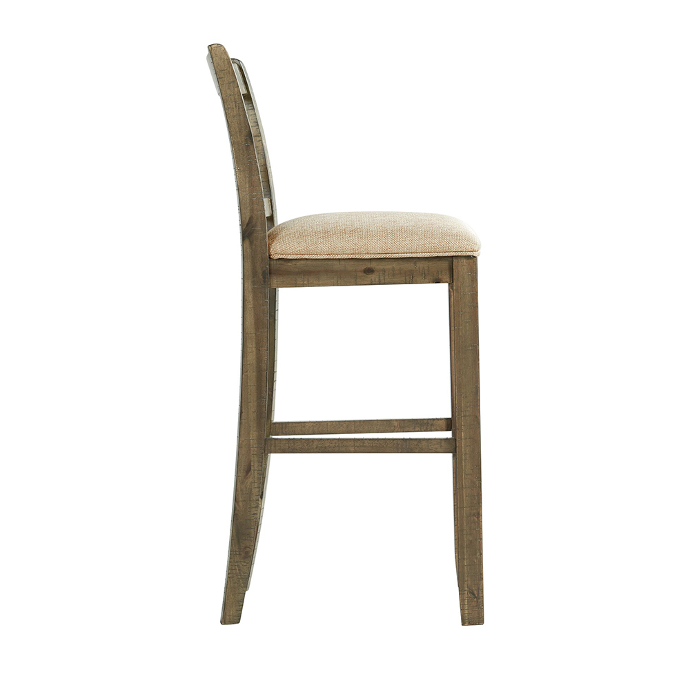 Stone Gray Bar Stools With Fabric 30
