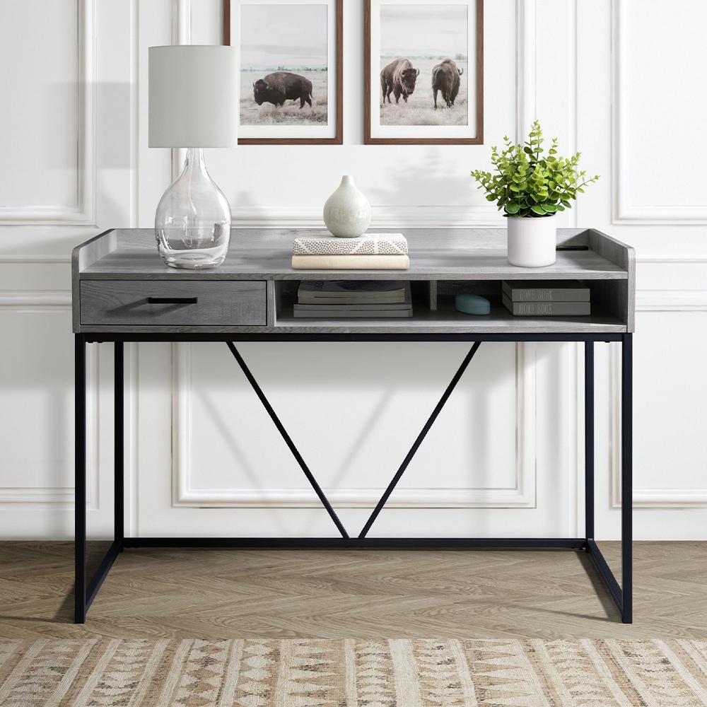 Ellesime International  | Preston Desk ( Grey, Oak, Espresso )
