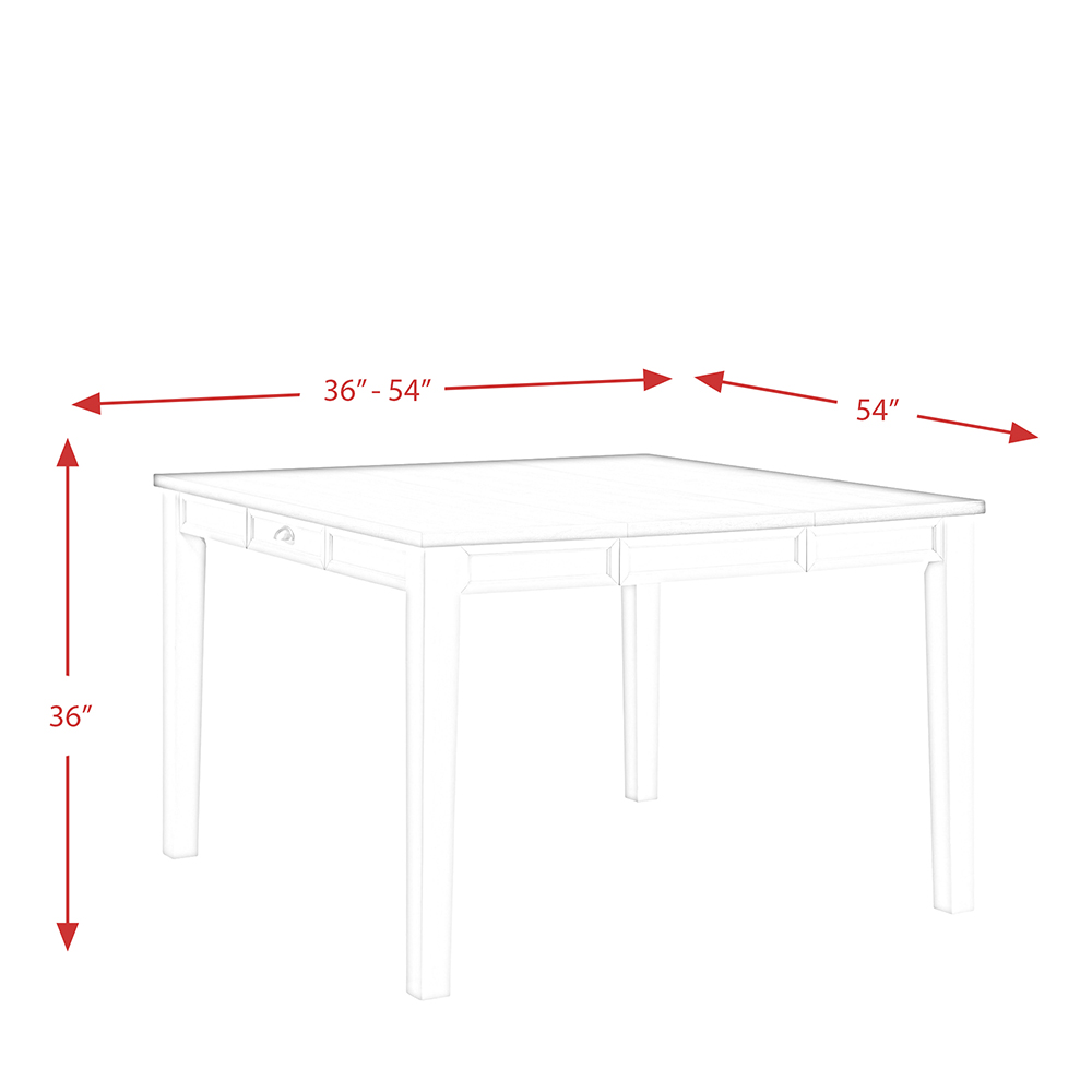 Kayla Two Tone Counter Table With Grey Top | Ellesime International 