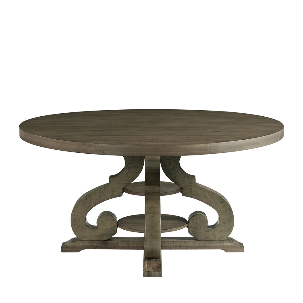 Stone Gray Round Dining Table | Ellesime International 