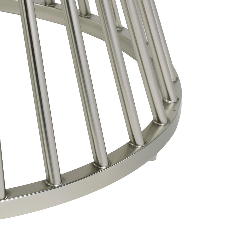 Lavinia Chrome Dining Five Piece Set ( Dining Table, Four Side Chairs ) | Ellesime International 