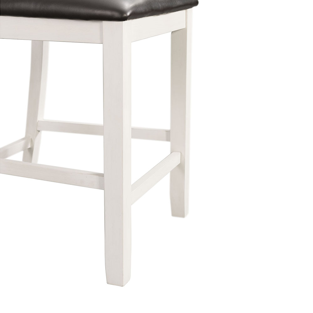 Martin Five Piece Counter Set ( Dark Brown Top - White Base ) | Ellesime International 