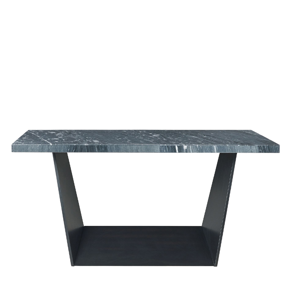 Beckley Dark Counter Five Piece Set ( Dining Table, Four Blue Velvet Side Chairs ) | Ellesime International 