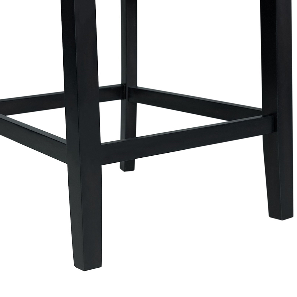 Beckley White Counter Five Piece Set ( Dining Table, Four Blue Velvet Side Chairs ) | Ellesime International 