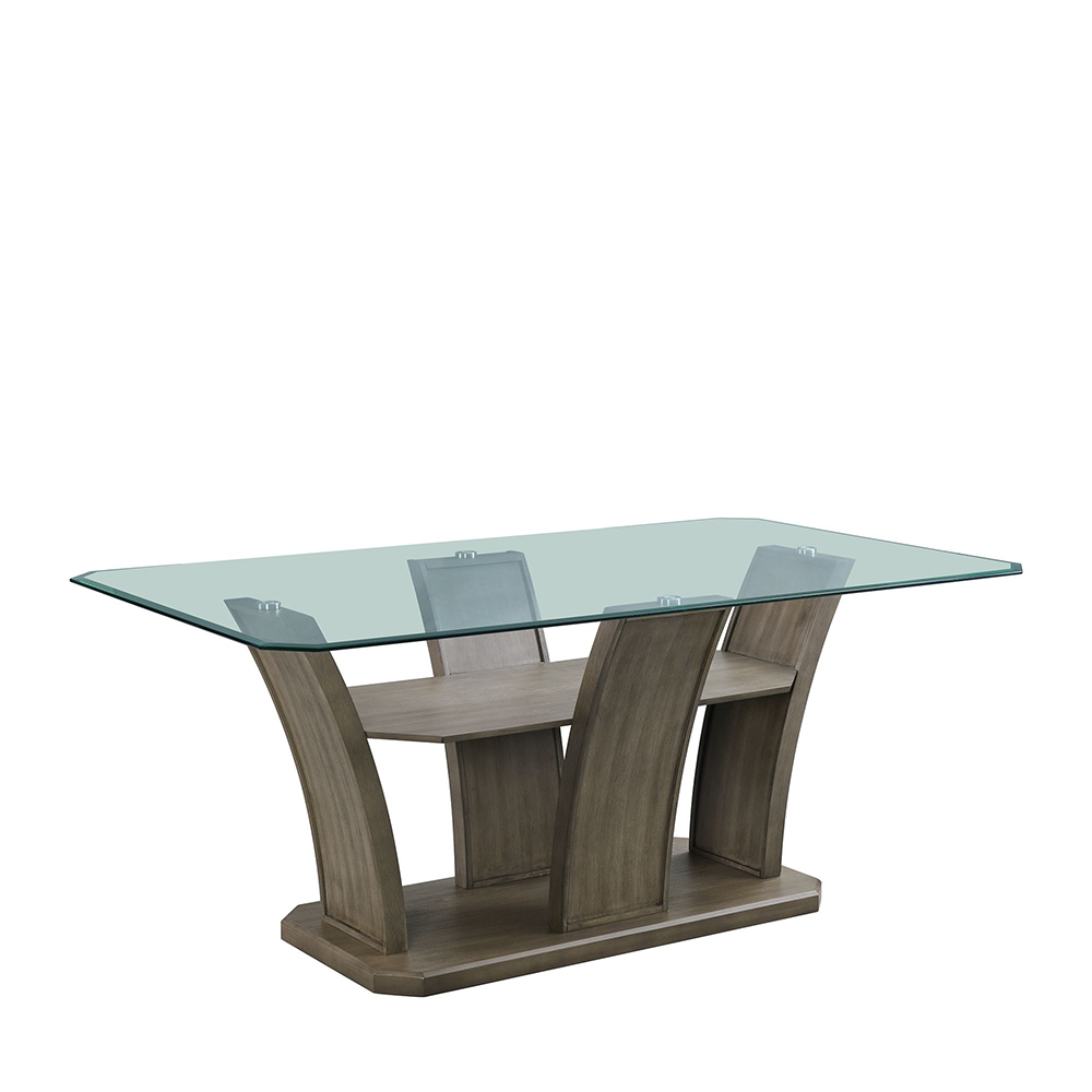 Dapper Grey Rectangular Dining Five Piece Set ( Dining Table, Four Side Chairs ) | Ellesime International 