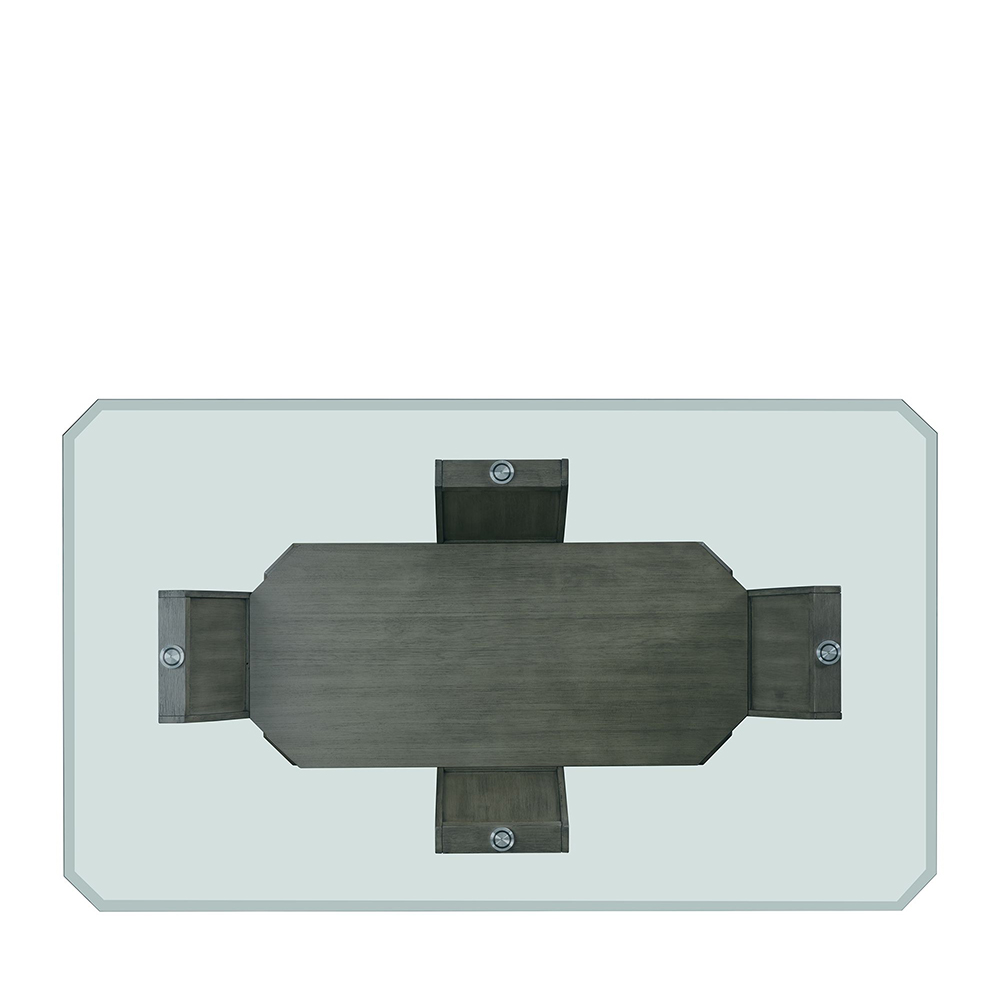 Dapper Grey Rectangular Dining Five Piece Set ( Dining Table, Four Side Chairs ) | Ellesime International 