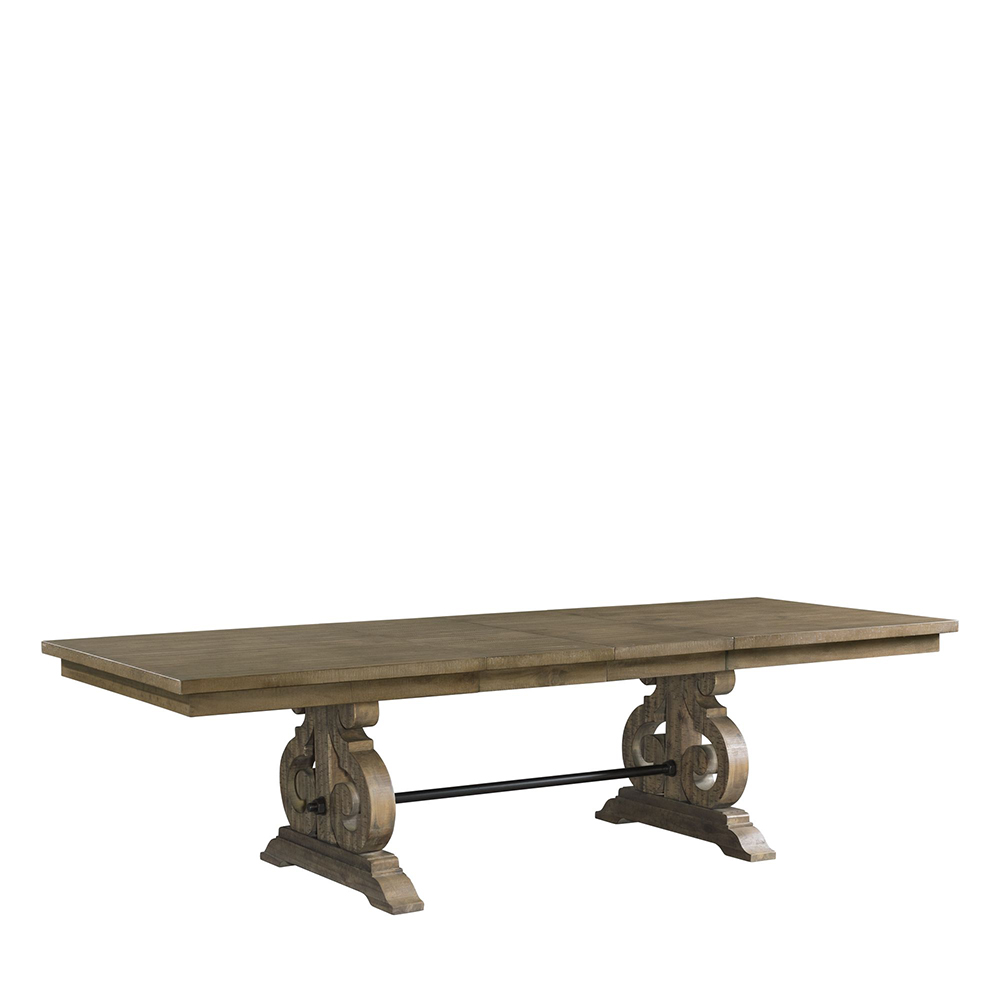 Stone Gray Dining Five Piece Set ( Dining Table, Four Wooden Slat Back Side Chairs ) | Ellesime International 