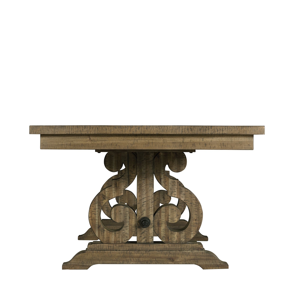 Stone Gray Dining Five Piece Set ( Dining Table, Four Wooden Slat Back Side Chairs ) | Ellesime International 