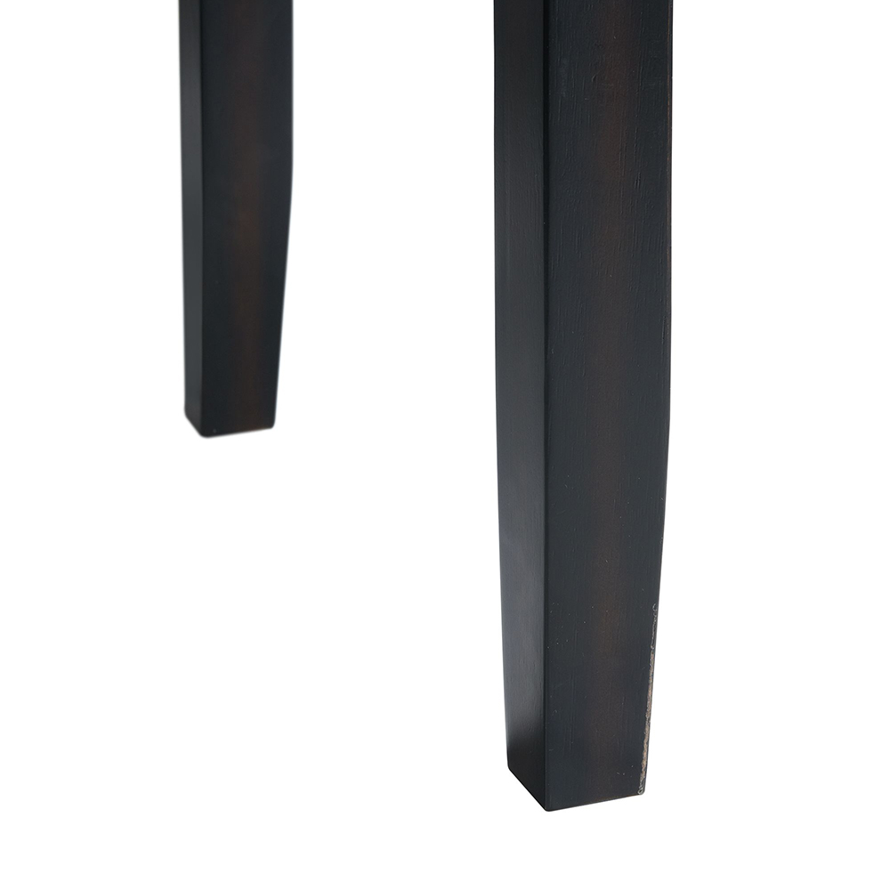 Francesca Round Counter Dining Seven Piece Set ( Dining Table, Six Blue velvet Side Chairs ) | Ellesime International 