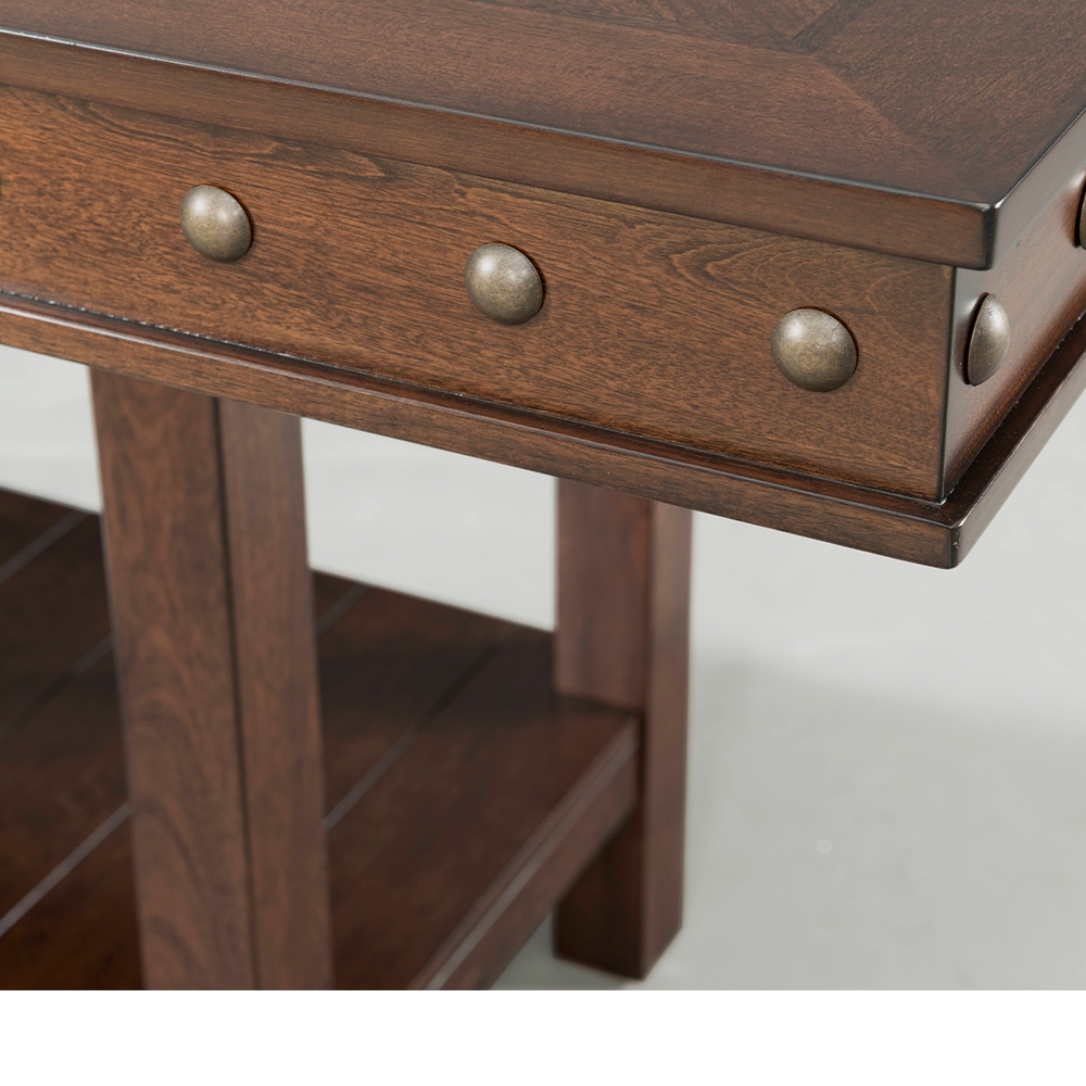 Prescott Counter Eight Piece Set ( Dining Table, Six Side Chairs, Server ) | Ellesime International 