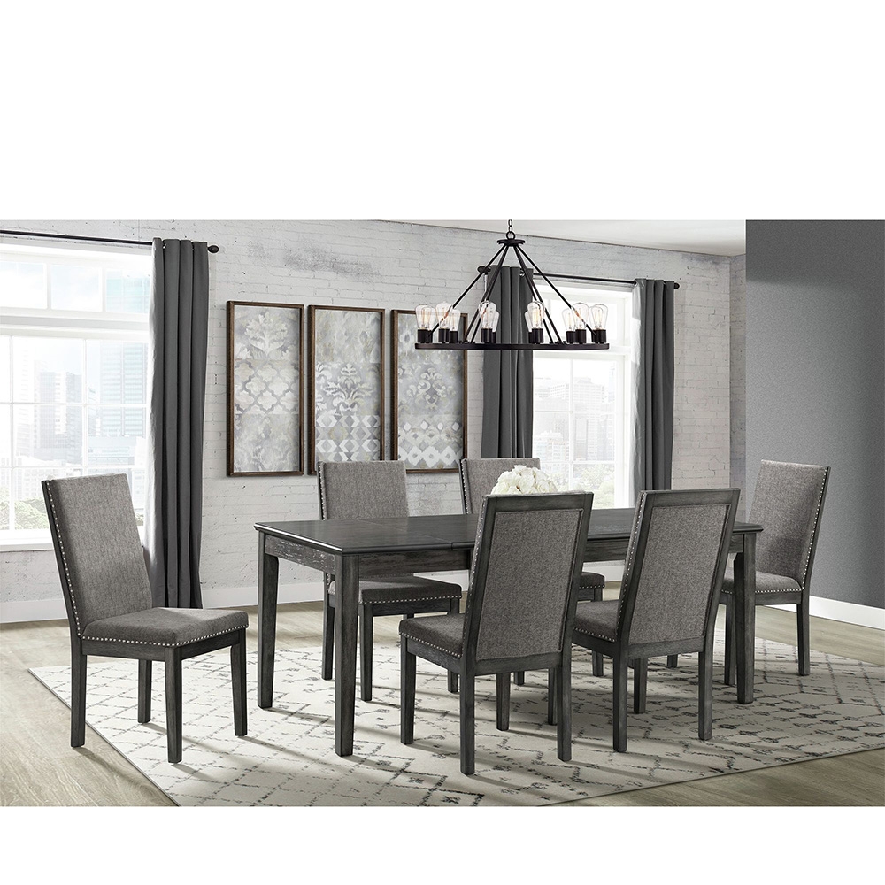 Ellesime International  | South Paw Dining Seven Piece Set ( Dining Table, Six Side Chairs )