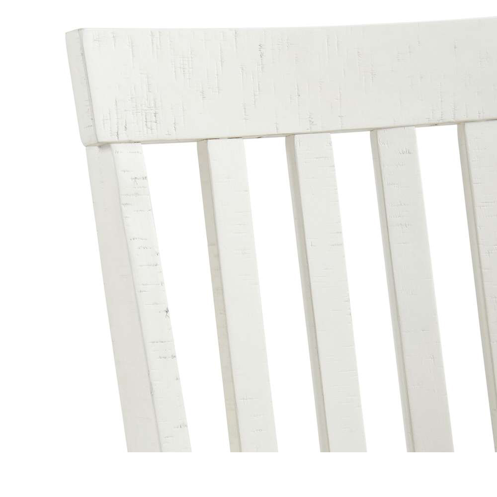 Stone White Dining Seven Piece Set ( Dining Table, Four Side Chairs, Two Parson Chairs ) | Ellesime International 