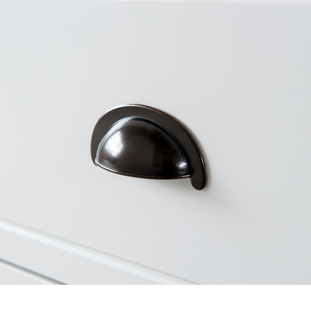 Brook White Four Piece Set with Queen Bed ( Dr, Mr, Ns, and Bed ) | Ellesime International 