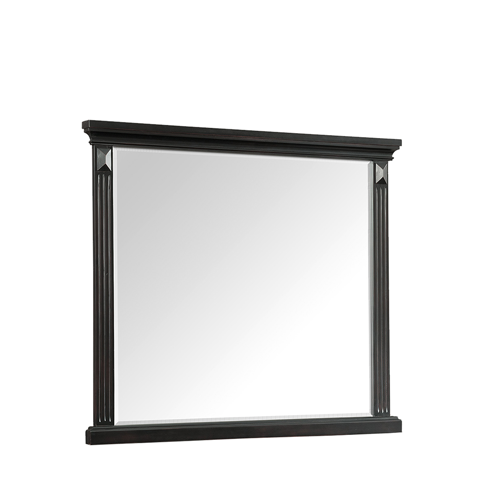 Calloway Black Four Piece Set with Queen Panel Bed ( Dr, Mr, NS and Bed ) | Ellesime International 