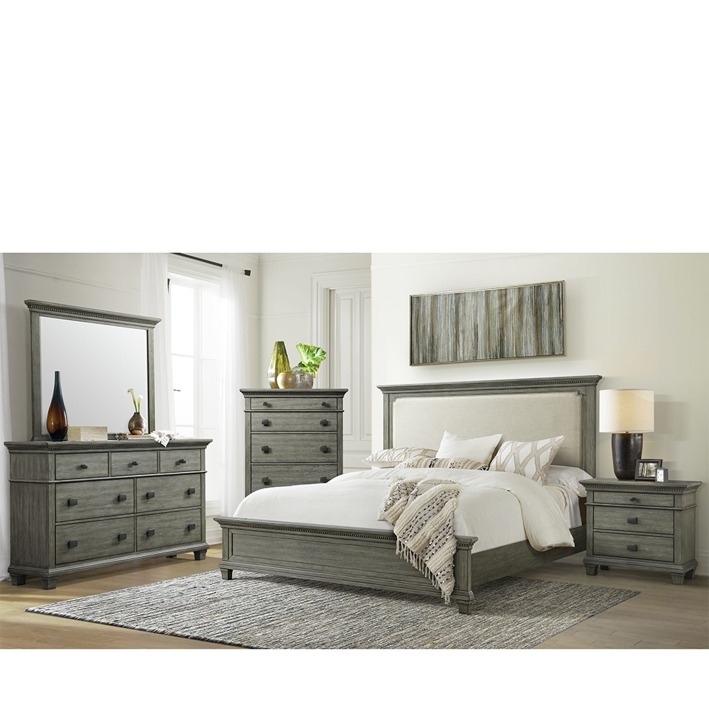 Ellesime International  | Crawford Four Piece Set with Queen Bed ( Dr, Mr, NS and Bed )