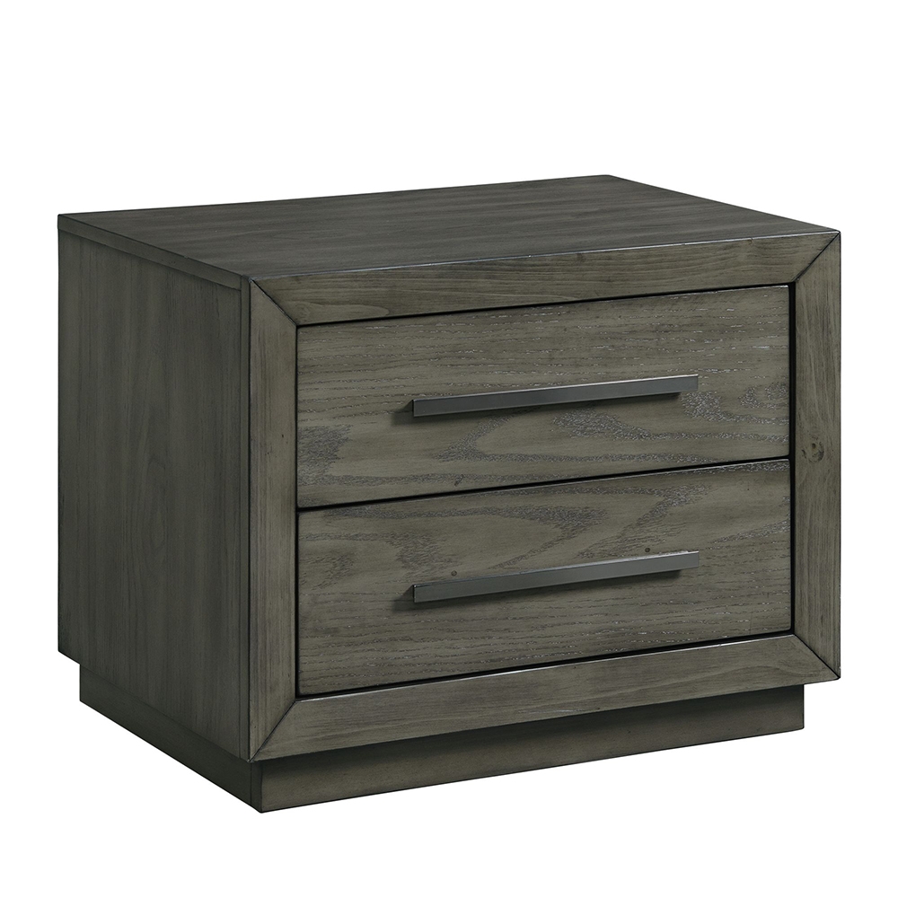 Elation Four Piece Set with Queen Four Drawer Storage Panel Bed ( Dr, Mr, NS and Bed ) | Ellesime International 