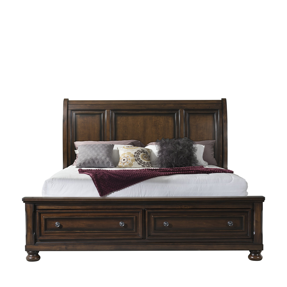 Kingston Four Piece Set with Queen Storage Bed ( Dr, Mr, NS and Bed ) | Ellesime International 