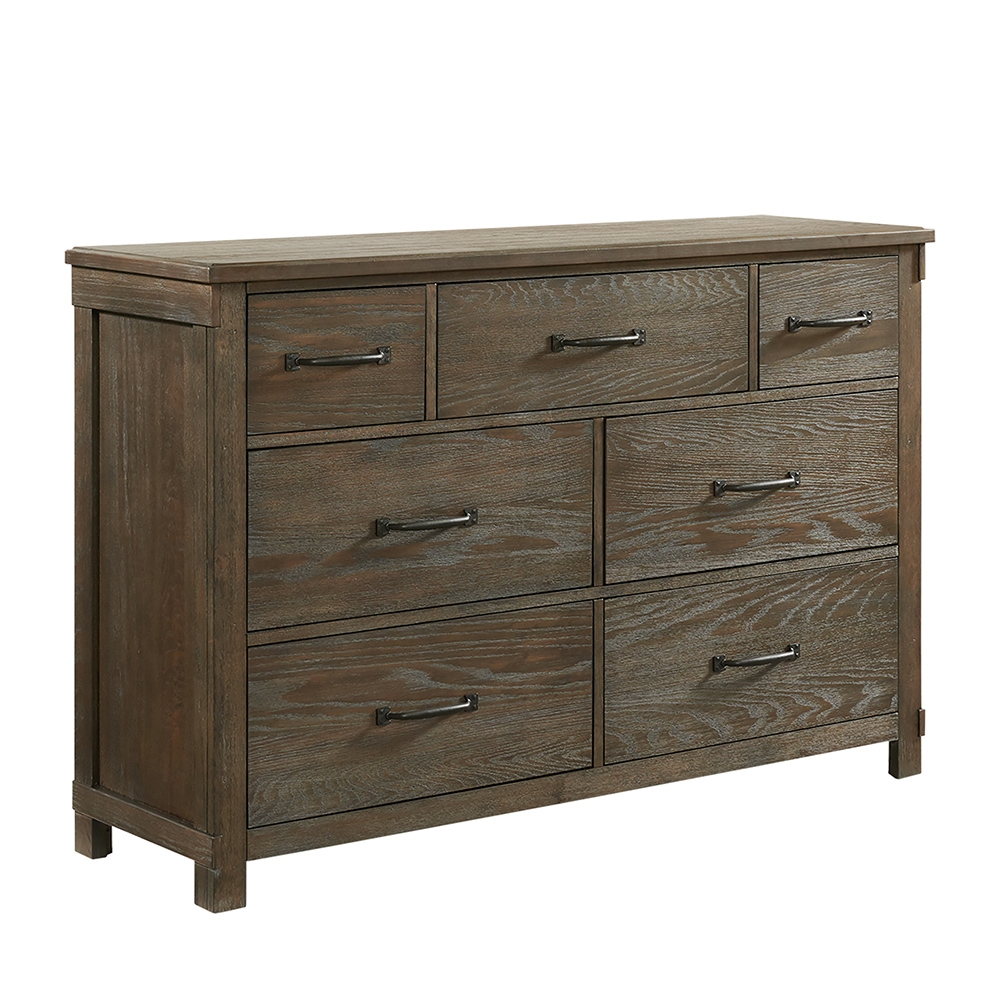 Scott Dark Four Piece Set with Queen Storage HB/FB Bed ( Dr, Mr, Chest and Bed ) | Ellesime International 