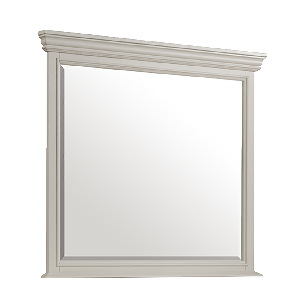 Slater White Four Piece Set with Queen Storage Bed ( Dr, Mr, NS and Bed ) | Ellesime International 