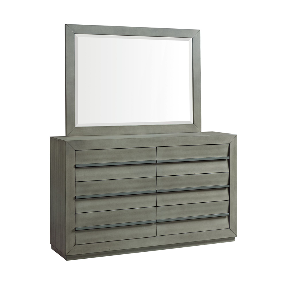 Zig Four Piece Set with Queen Storage Bed ( Dr, Mr, Chest, and Bed ) | Ellesime International 