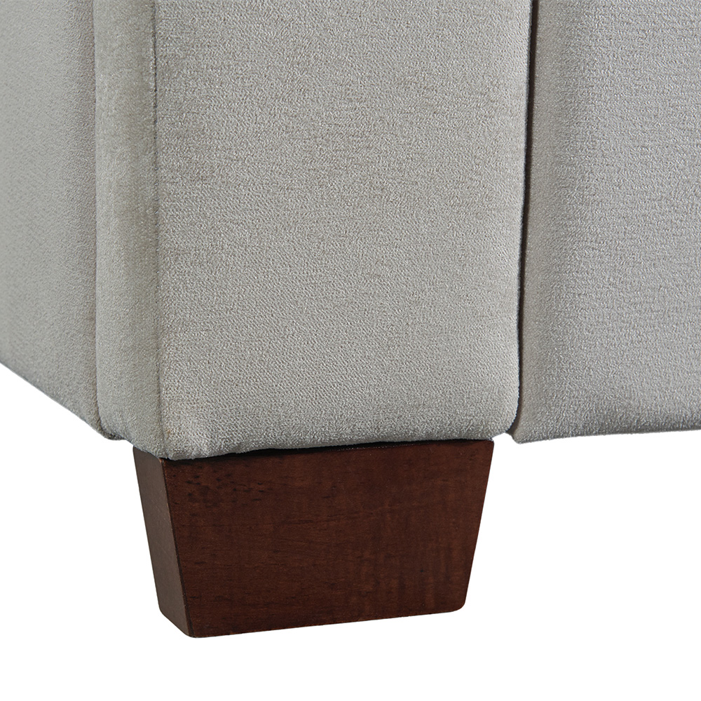 Harper Upholstered Queen Bed ( Grey ) | Ellesime International 