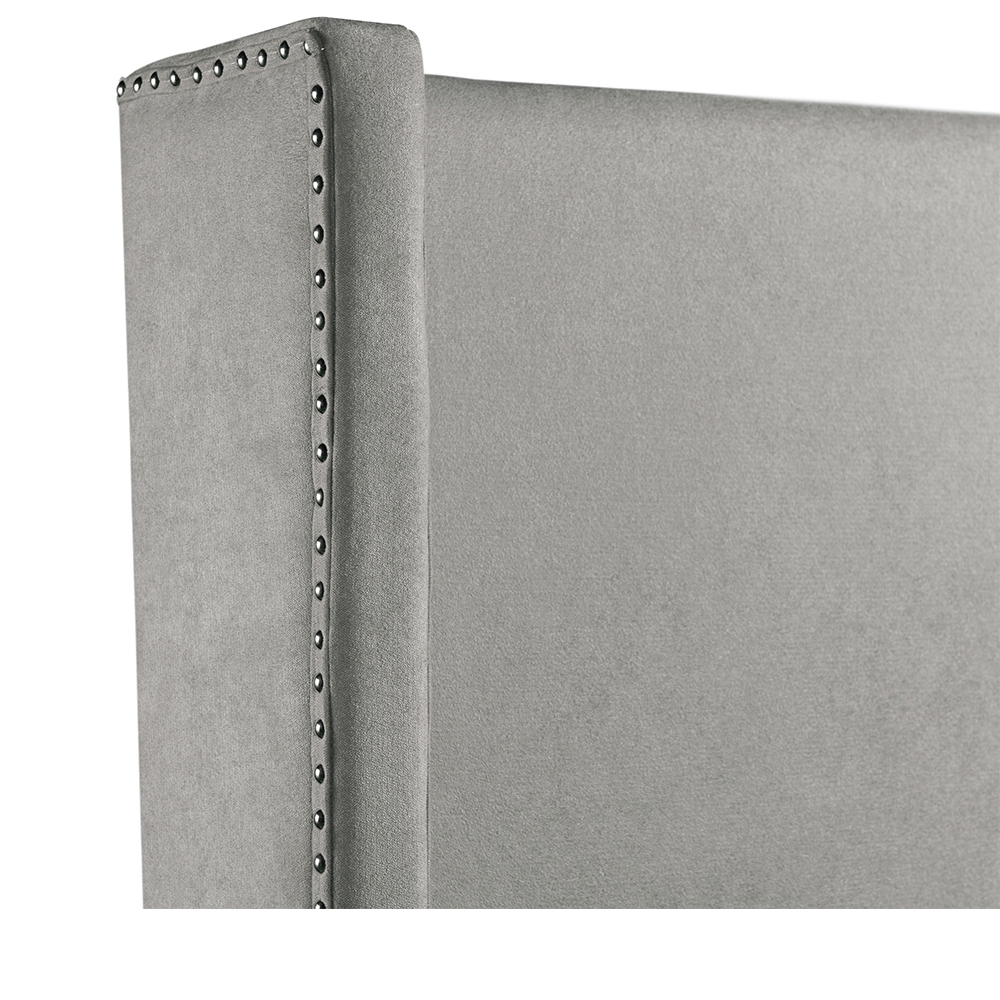 Magnolia Upholstered Queen Beds ( Grey ) | Ellesime International 