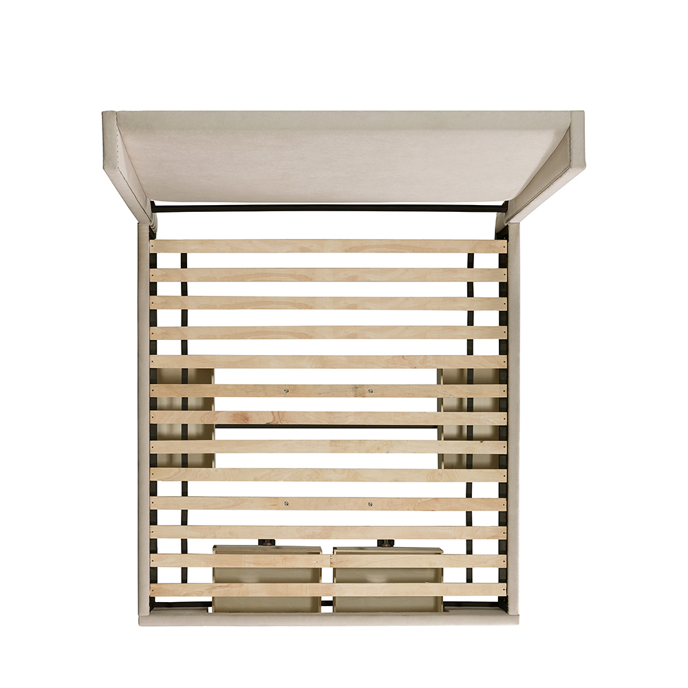 Magnolia Upholstered King Storage Beds ( Sand ) | Ellesime International 