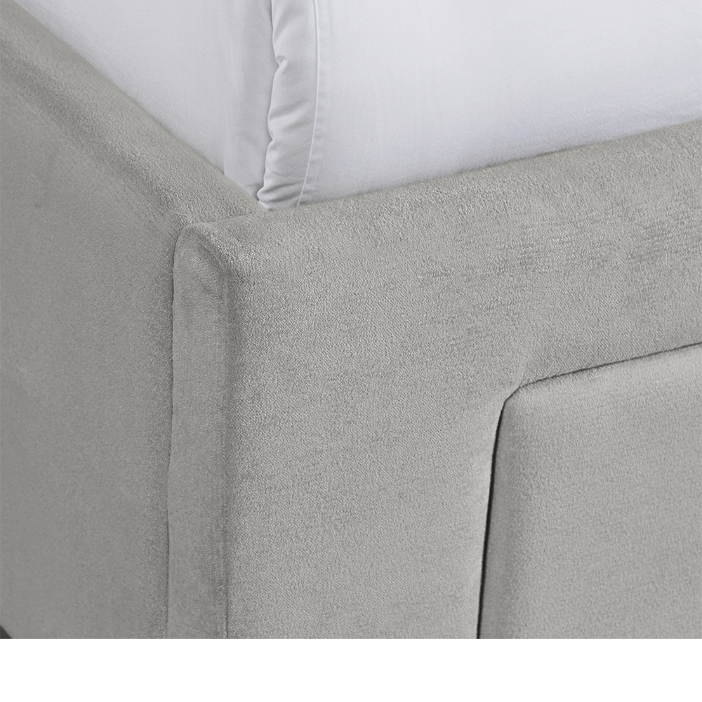 Waldorf Upholstered Queen Storage Bed ( Grey ) | Ellesime International 