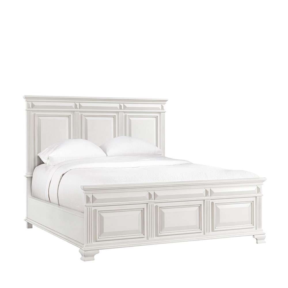Ellesime International  | Calloway White Panel Bedroom ( King Bed )